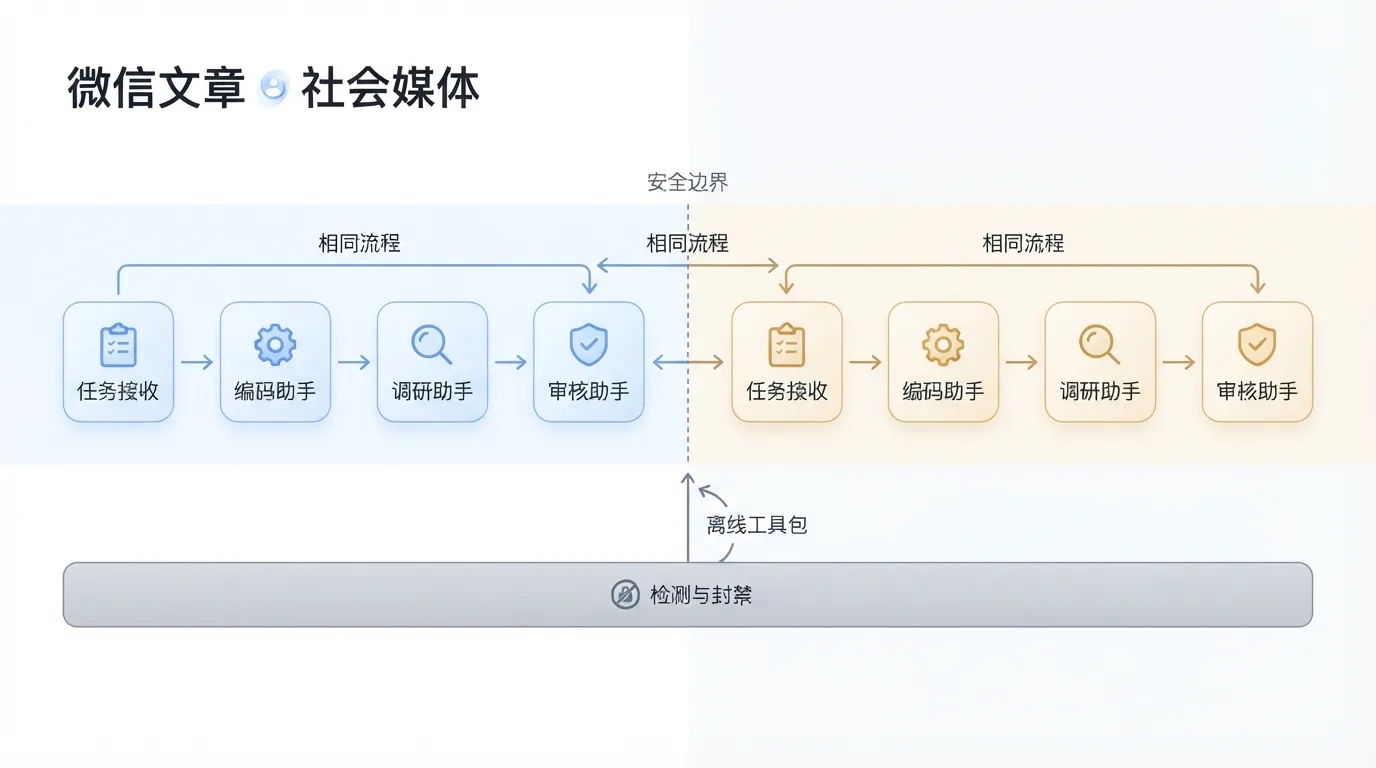 同一套工作流的两种用途与检测边界